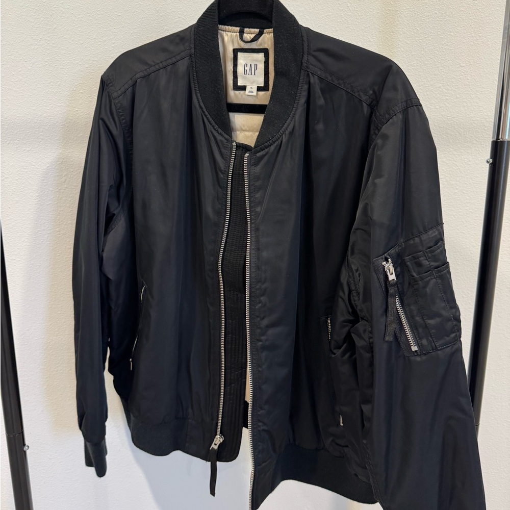 GAP  Black Bomber Jacket